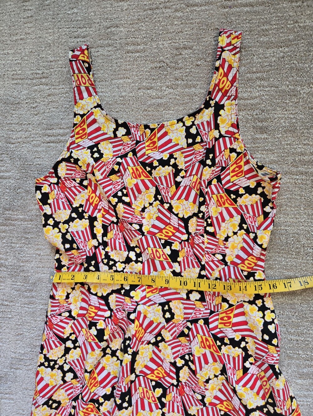 Retrolicous Popcorn Print Skater Dress Size XL - Picture 9 of 11